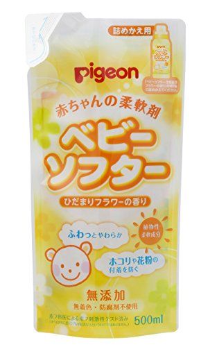 피죤 아기 전용 섬유유연제 베이비 소프터 히다마리 플라워 향 리필용 500ml