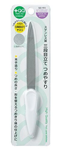 Green bell stainless steel three-stage dressing nail files