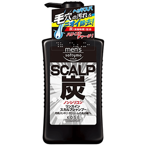 KOSE Men's SOFTYMO Rinsuin Scalp Shampoo (charcoal) 550mL