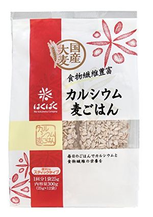 Hakubaku钙大麦大米将25g（12袋）