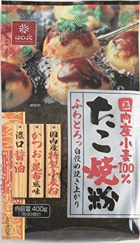 はくばく 国内産小麦たこ焼粉 400g×6個