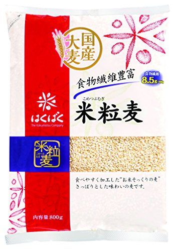 はくばく 米粒麦 800g