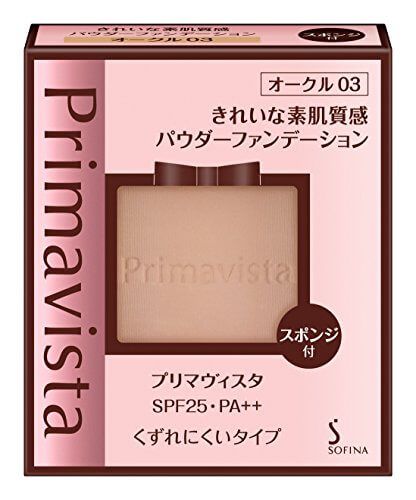 프리마 비스타 깨끗한 피부 질감 파우더 파운데이션 오 쿠루 03 SPF25 PA ++ 9g