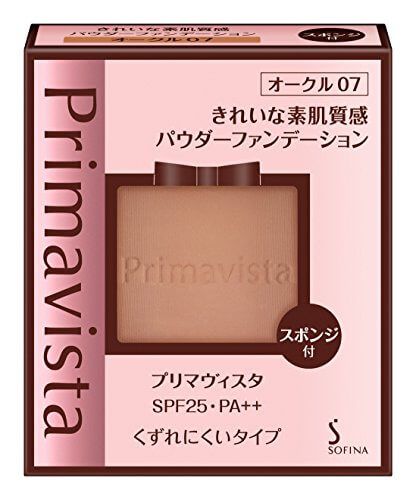 프리마 비스타 깨끗한 피부 질감 파우더 파운데이션 오 쿠루 07 SPF25 PA ++ 9g