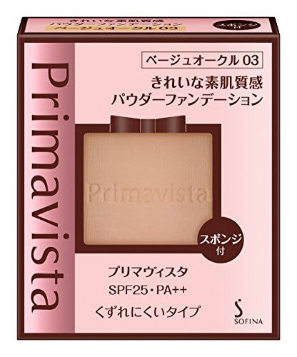 프리마 비스타 깨끗한 피부 질감 파우더 파운데이션 베이지 오 쿠루 03 SPF25 PA ++ 9g