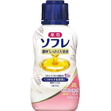 Basukurin medicinal SOFRE rich moist scent of bathing solution 480ml Moisture Rose
