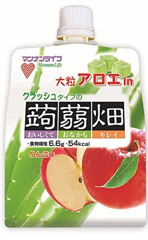 在碰撞類型MannanLife大蘆薈魔芋領域蘋果的味道