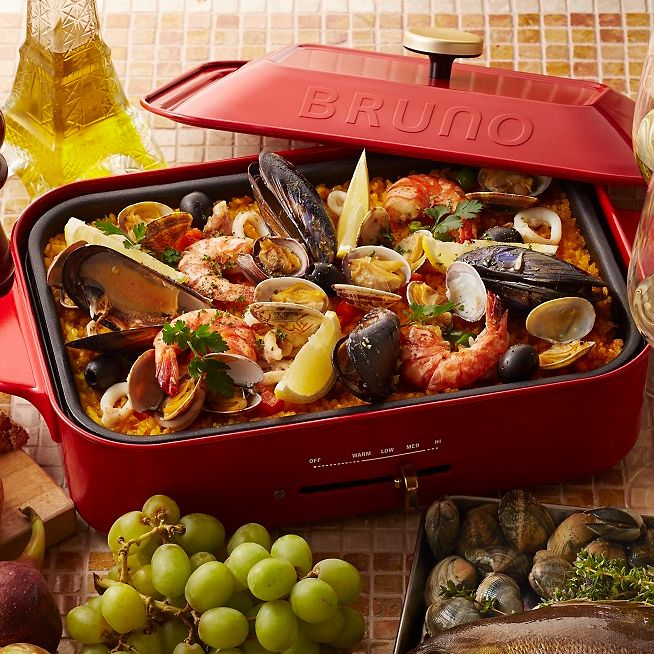 Bruno Compact Hot Plate BOE021-RD - Red ｜ DOKODEMO
