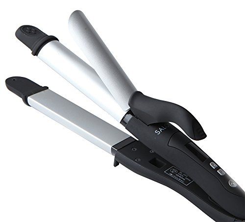 Saronia 2-Way Straighting & Curling Iron - 32mm, Silver