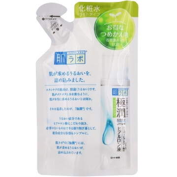 樂敦製藥 hada labo 樂敦製藥肌研極潤玻尿酸化妝水 輕盈型 補充裝 170ml