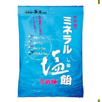 Sayaka Mineral Salt Candy Ume Flavor 60g