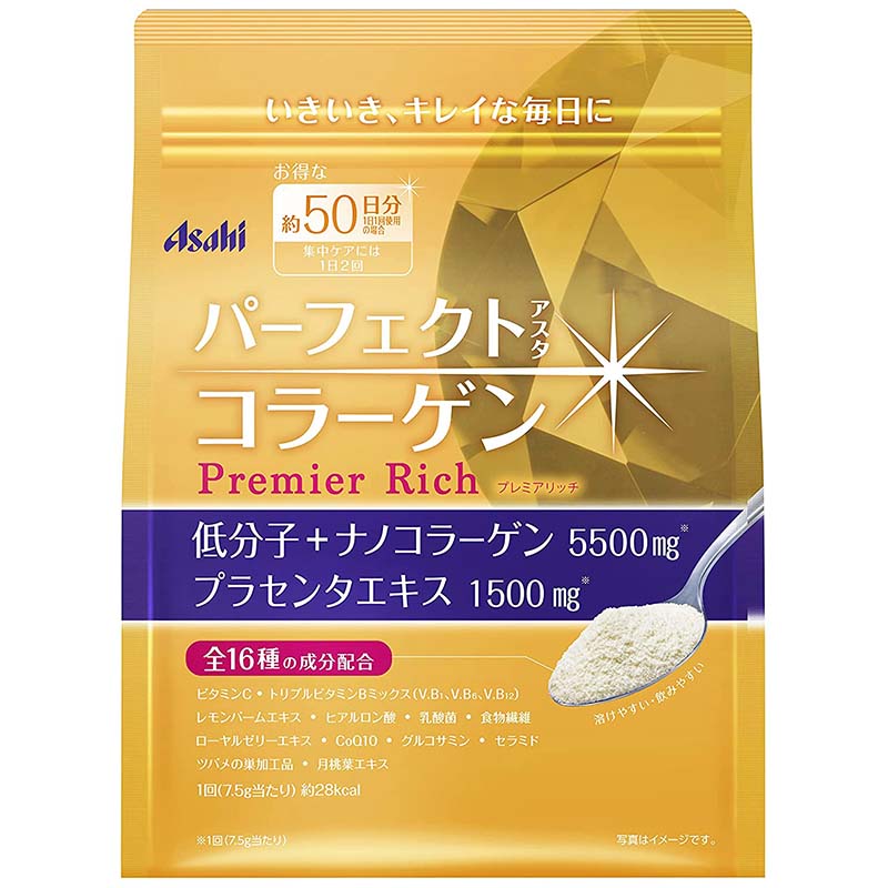 朝日食品集團 Asahi 完美膠原蛋白 Asahi朝日 金色加強版Premier Rich A 膠原蛋白粉 378g