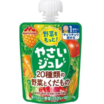 更多蔬菜果冻20种蔬菜和水果70克