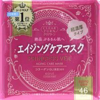 KOSE COSMEPORT Clear Turn Princess Veil Aging Care Mask, 46 Sheets
