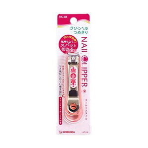 Gold nail clippers M Pink [NC-135] ｜ DOKODEMO