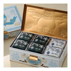 石屋製菓 北海道 白色戀人54個入(白巧克力＆黑巧克力)鐵盒精裝
