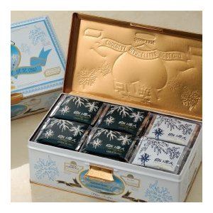 北海道 白色戀人54個入(白巧克力＆黑巧克力)鐵盒精裝