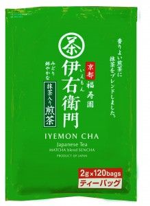 Ujinotsuyu Iyemon Sencha with Matcha Tea Bags (2g × 120 bags)