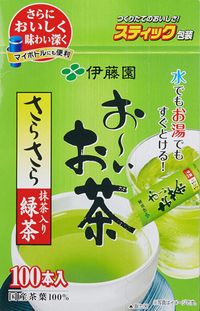 Oi Ocha Instant Green Tea with Matcha, 100 Single-Serve Sticks