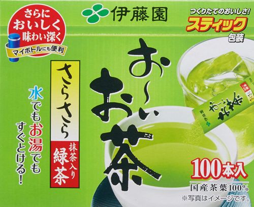 Oi Ocha Instant Green Tea with Matcha, 100 Single-Serve Sticks