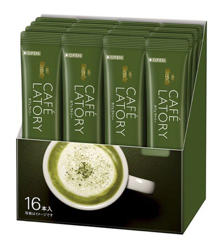 AGF Blendy Cafe Latory Stick Rich Matcha Latte 16 sticks