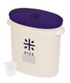Made in Japan Rice Container 5kg Navy with Measuring Cup Rice in Bag Storage RICE HB-2166