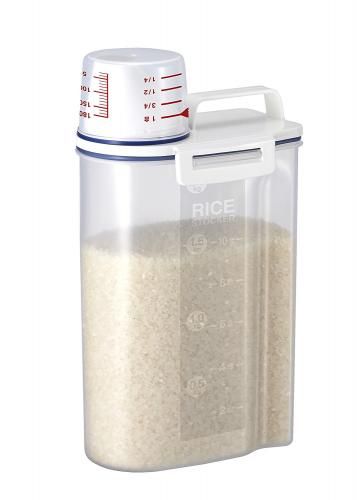 Airtight rice container 2kg, white 7509