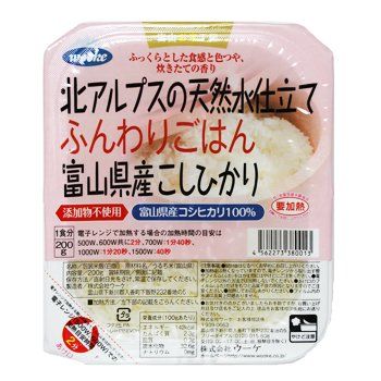 ふんわりごはん 富山県産コシヒカリ (200g×3P×8個入)