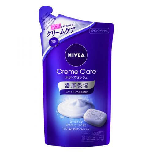花王 NIVEA/妮維雅 妮維雅潤膚霜護理沐浴露歐洲的白色肥皂氣味[再填充]