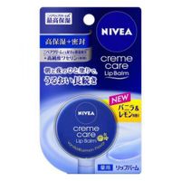 Scent of Nivea cream care lip balm vanilla and lemon