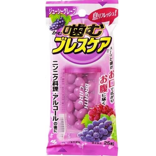 Kobayashi Pharmaceutical Chewable Breath Care Juicy Grape (25 capsules)