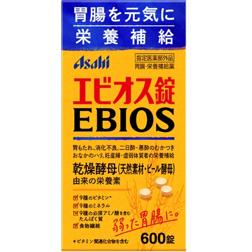 朝日食品集團 愛表斯/EBIOS EBIOS 爱表斯锭 600錠