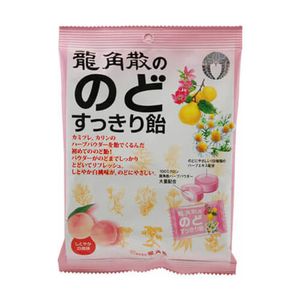 Ryukakusan Herbal Throat Refreshing Candy - White Peach (80g)