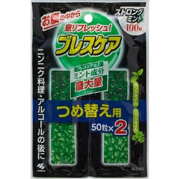 小林製薬 ブレスケア ストロングミント つめ替用 100粒