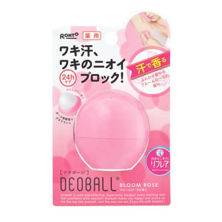 ロート製薬 メンソレータム リフレア薬用デオボール(15G) ローズの香りピンク