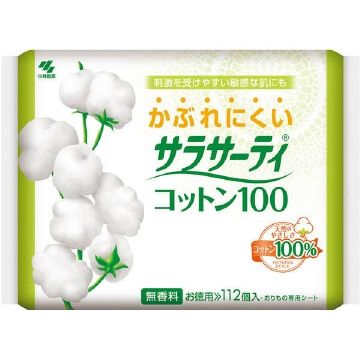小林製藥  Sarasaty 100%純棉衛生護墊 無香料