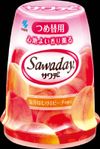 小林製薬 香り薫るサワデー つけ替用 140g 気分はじけるピーチの香り