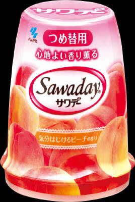 小林製薬 香り薫るサワデー つけ替用 140g 気分はじけるピーチの香り