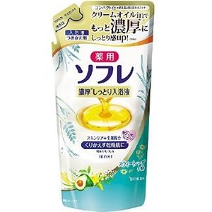 400毫升甜香草Basukurin藥用SOFRE香味筆芯集中滋潤沐浴液