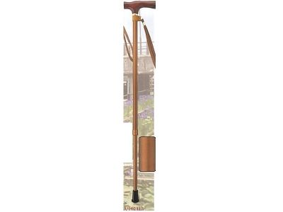 Sunflower Support Two-stage telescopic walking stick that won't give in to the rain