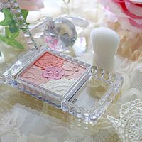 Canmake 花瓣雕刻五色腮红/修容 珠光哑光高光粉 带刷