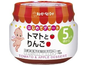 Kewpie baby food for the first time dessert 70G tomatoes and apples
