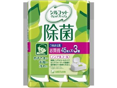 Unicharm Silcot濕紙巾安心除菌補充包