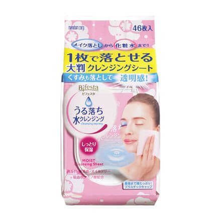 Bifesta "Uruochi" Cleansing Sheets - Moist (46 Sheets)