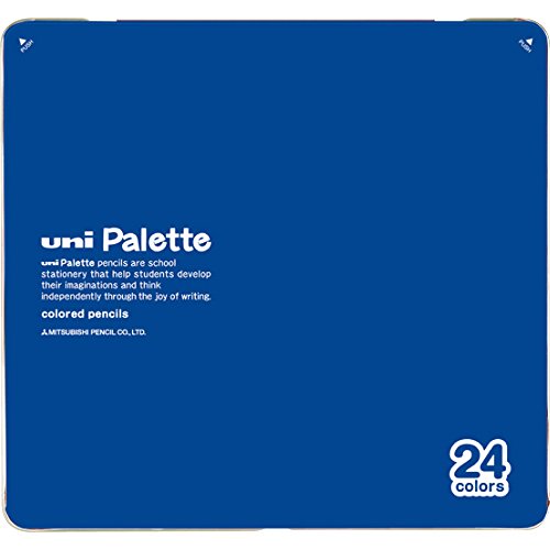 UNI 三菱鉛筆uni Palette 88級色鉛筆24色藍色