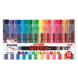 三菱铅笔株式会社水性笔Purokki双小字+粗体PM150TR 12颜色集合