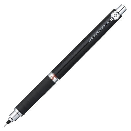MitsubishiPencil 三菱鉛筆，具有橡膠把手有限公司鋒利筆的Uni Kurutoga模型0.5毫米