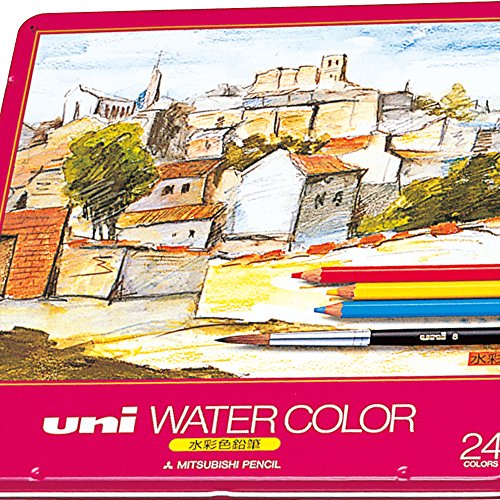 UNI 三菱鉛筆Uni Water Color 水彩色鉛筆24色