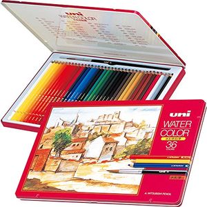 UNI MITSUBISHI PENCIL Colored Pencil Uni Water Color UWC 36 color set