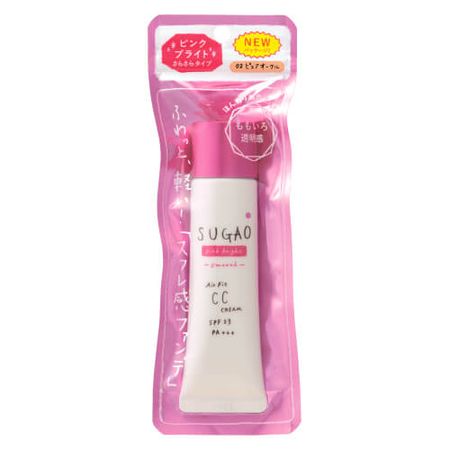 樂敦製藥 SUGAO Air Fit Cream 薄霧慕斯CC霜 紅潤款 25g